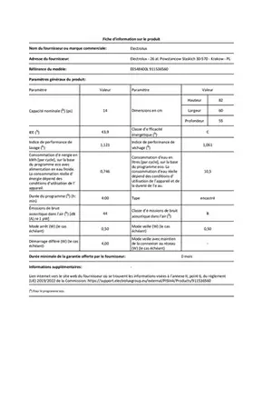 Electrolux EES48400L
