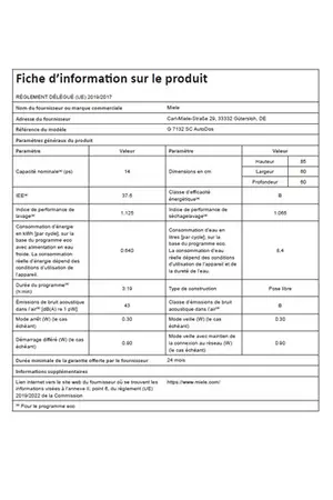 Miele G7132 SC AutoDos