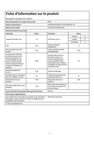 Miele G 5161 SCVi Duoclean