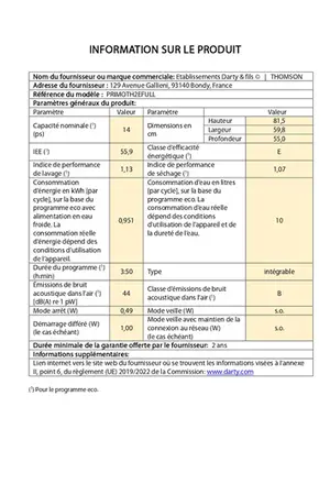 Thomson PRIMOTH2EFULL