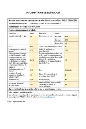 Thomson TWBI4614DFULL