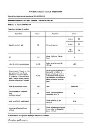Whirlpool W7IHF60TU MaxiSpace
