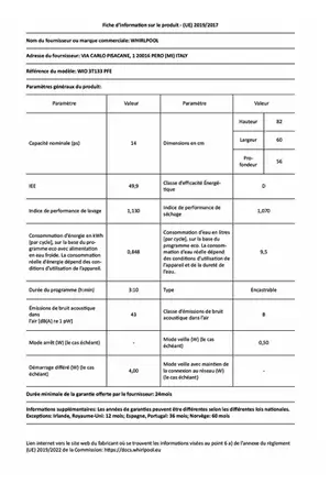 Whirlpool WIO3T133PFE