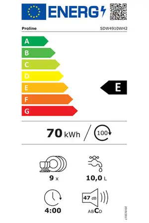 Proline SDW4910WH2 Proline SDW4910WH2
